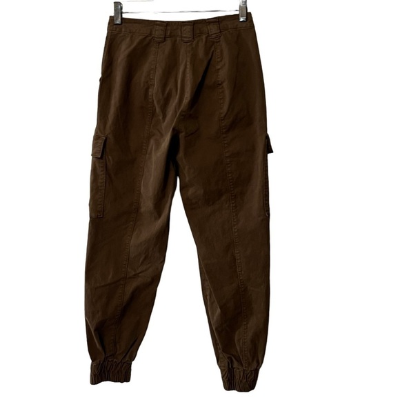 Cinq a Sept Kelly High Rise Cargo Pant Joggers 00 Brown cropped high waist - Picture 8 of 16